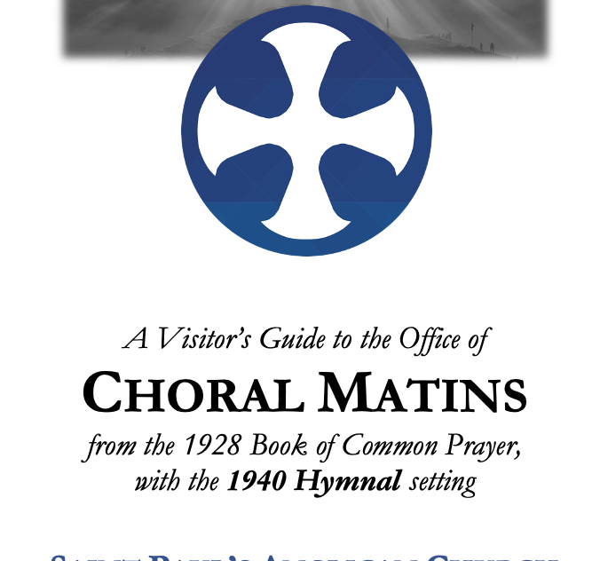 Visitor Guides for Choral Matins and Holy Communion [1928 BCP]