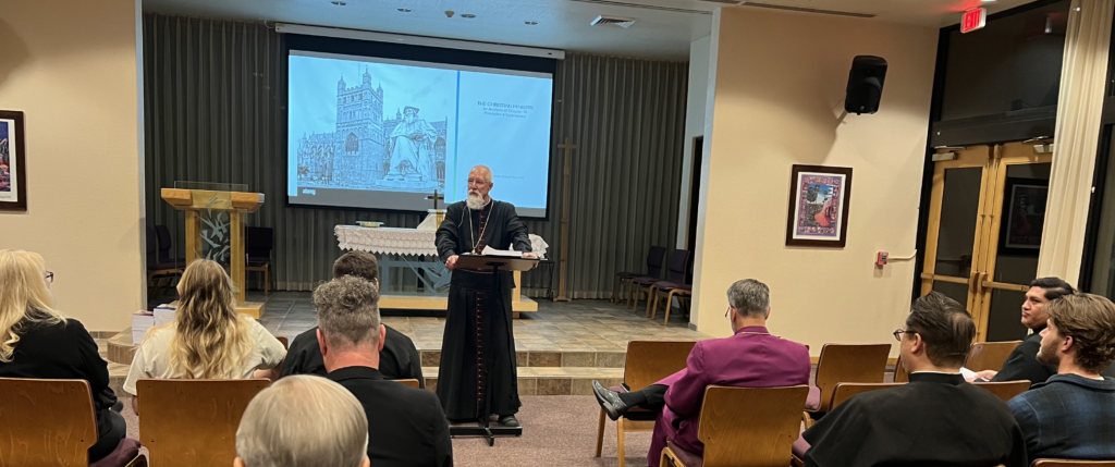 Teaching session on Anglican orders at REC Western Deanery Clericus